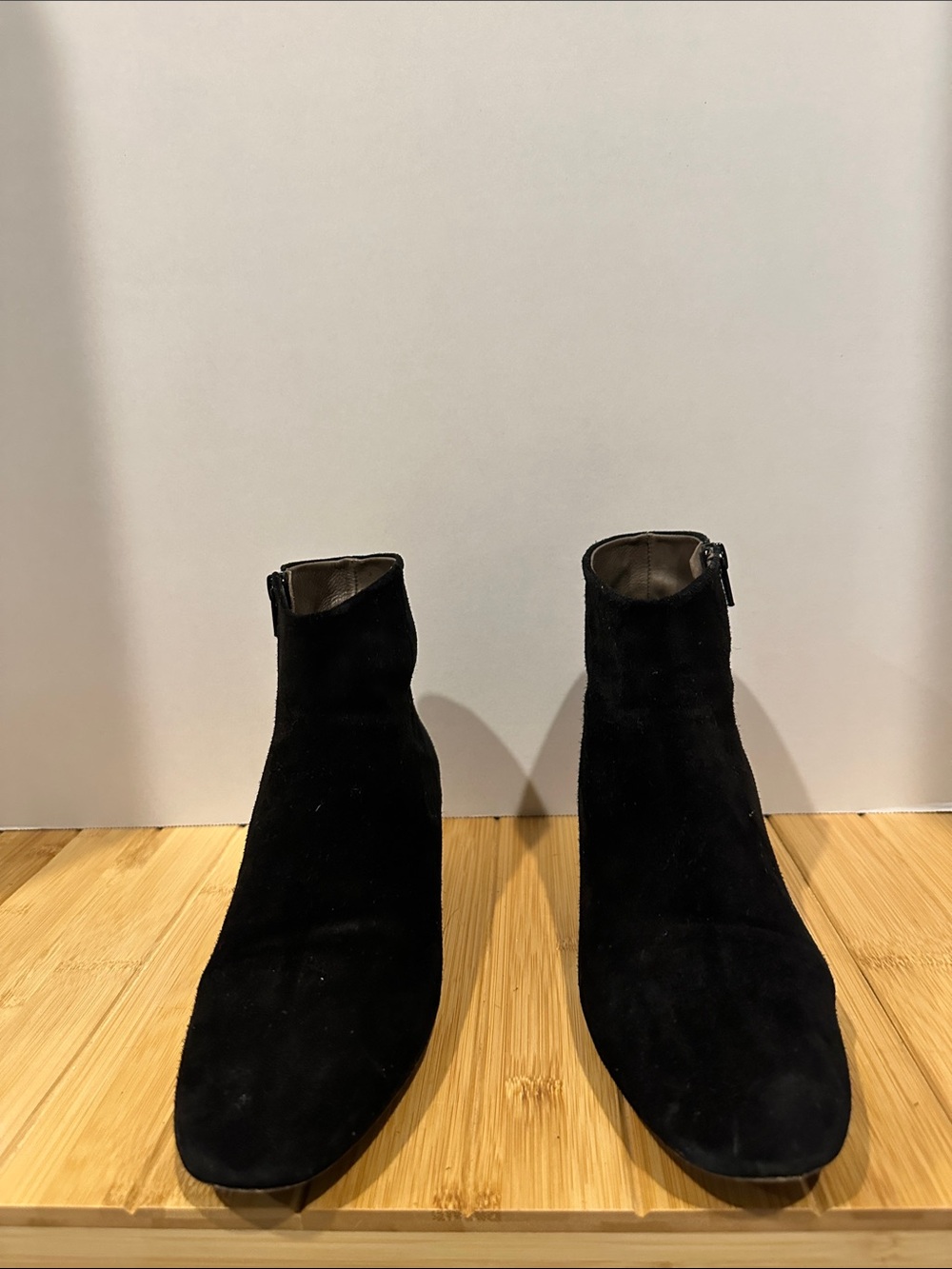 505HA - Halogen suede Booties, casual wear, side zipper